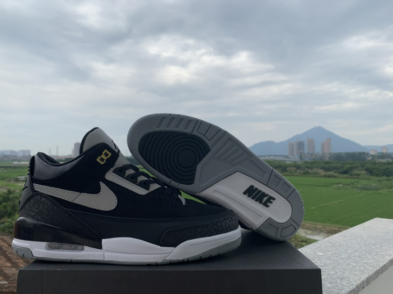 2019 Air Jordan 3 Tinker Black Grey Shoes - Click Image to Close